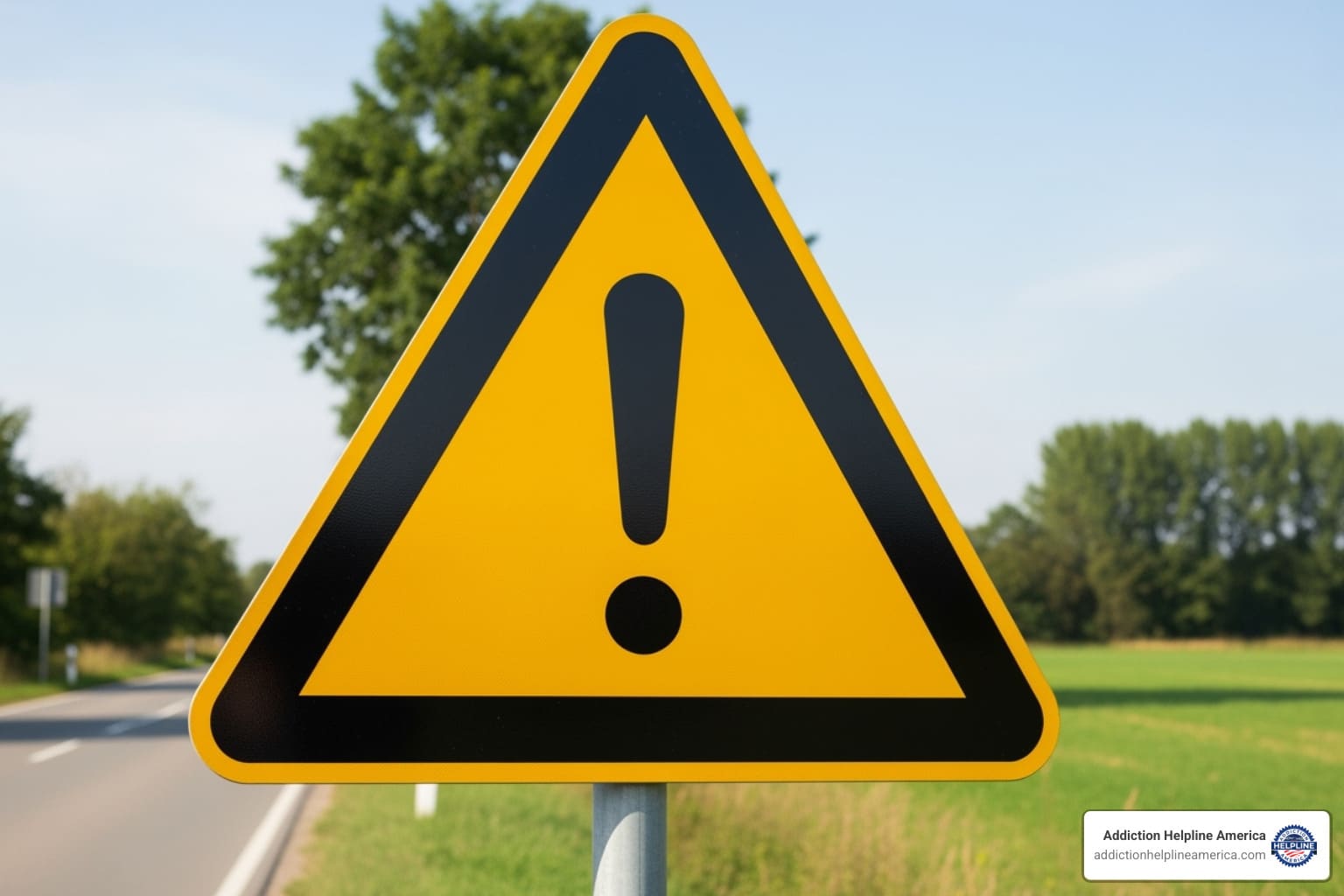 Warning sign with the words "Do Not Stop Abruptly" - Ambien Detox